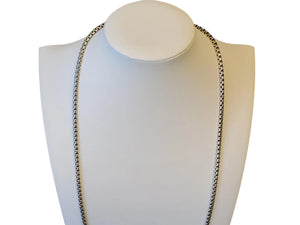 David Yurman Necklace Sterling 29.5" Designer Box Chain Style - Joseph Diamonds