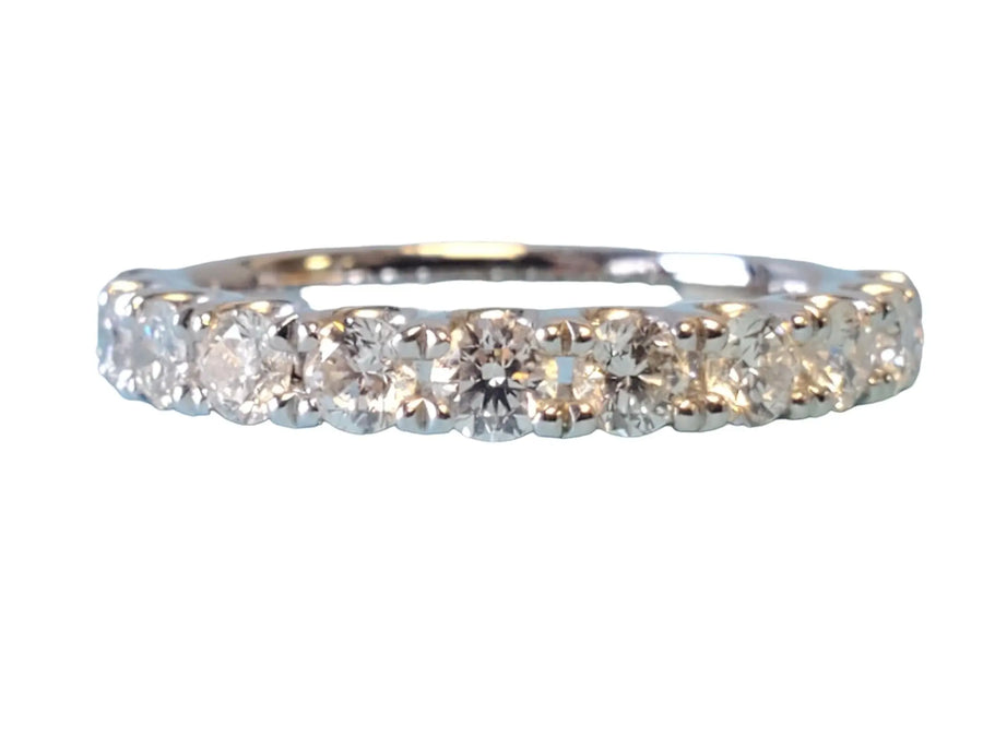 Diamond Band .90tcw 18k White Gold White VS Diamonds New Close Out ring - Joseph Diamonds