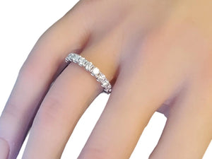 Diamond Band .90tcw 18k White Gold White VS Diamonds New Close Out ring - Joseph Diamonds