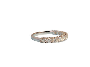 Diamond Band, Ring 18k white gold .90tcw Beautiful VS Colorless Diamonds - Joseph Diamonds