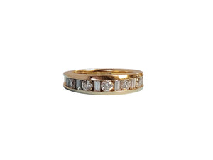 Estate 14k Diamond Band, Ring, .75ctw white VS-SI Round Brilliant Natural Diamon - Joseph Diamonds