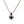 Estate 14k white Gold Diamond and Sapphire Earrings and Necklace Set - Joseph Diamonds