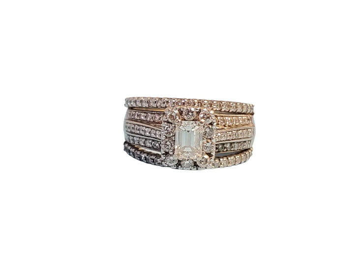 Estate 14k white gold Diamond Band, Ring, 1.50tcw white VS-SI Round Brilliant Na - Joseph Diamonds