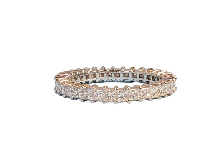 Eternity Band Platinum 1.4tcw Beautiful VS Colorless Princess Cut Diamonds - Joseph Diamonds