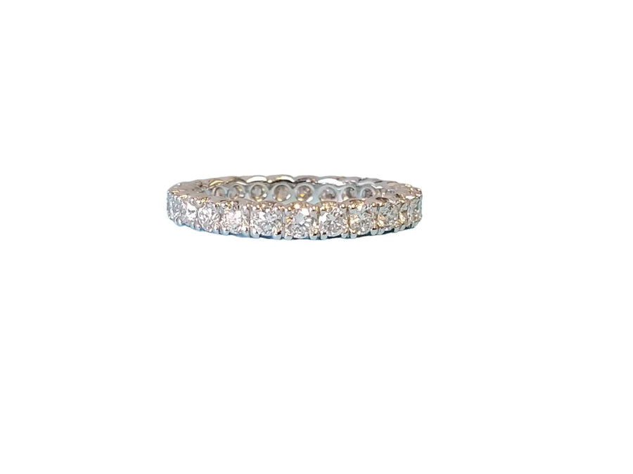 Eternity Band Platinum Diamond 1.18tcw White VS Diamonds Unworn - Joseph Diamonds