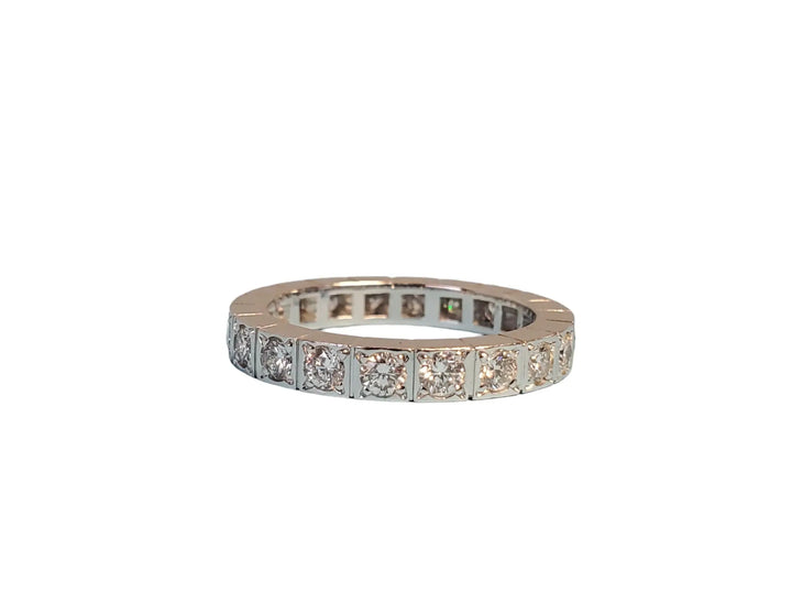 Eternity Diamond Band, Ring 18k white gold 1.00tcw Beautiful White VS Colorless - Joseph Diamonds