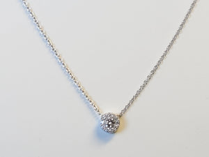 Hearts on Fire 18k wg Diamond Necklace HOF Fulfillment Pendant Necklace - Joseph Diamonds