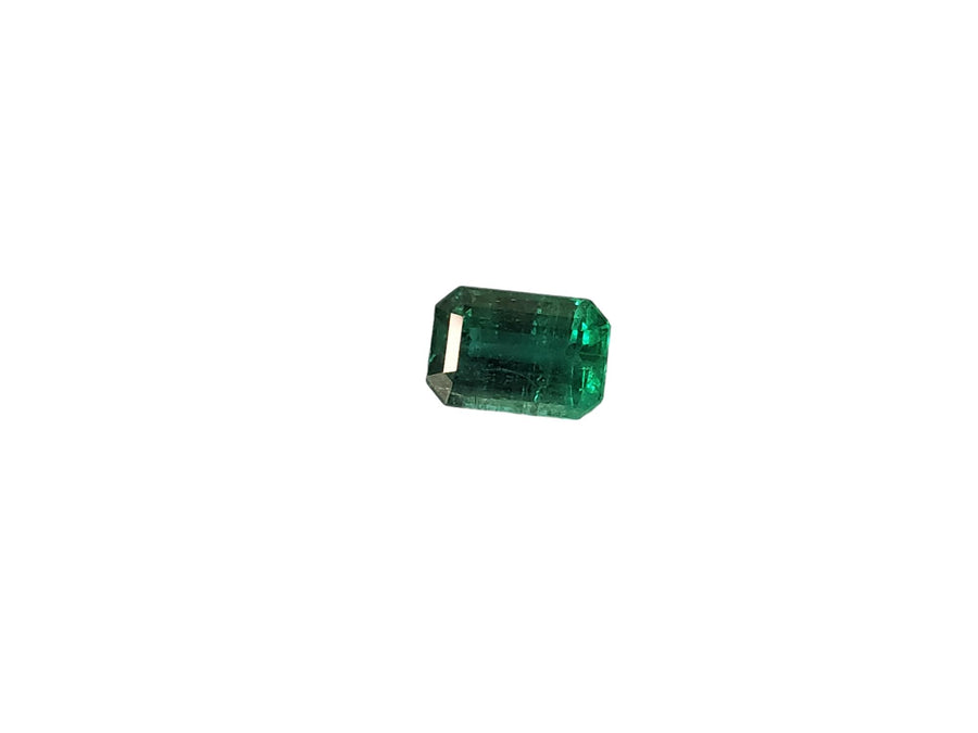 GIA Loose Zambian Emerald Green Emerald Cut Long 2.80ct Gem with Report