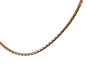 14k Yellow Gold Necklace Articulated 20" Box Chain