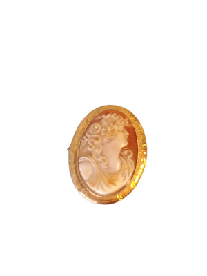 Vintage Estate Cameo Pin Pendant Ornate detail Joseph Diamonds